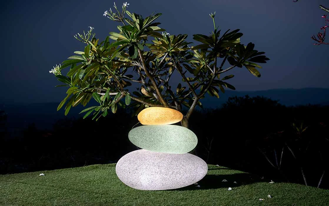 Tokyo Short Illuminated Round Planter front